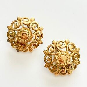 Vintage Monet Clip Earrings